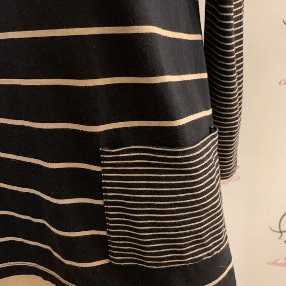 Jones New York. Size Small. Pullover Stripe Cotton Blend Lightweight Top. B98. - Picture 3 of 7